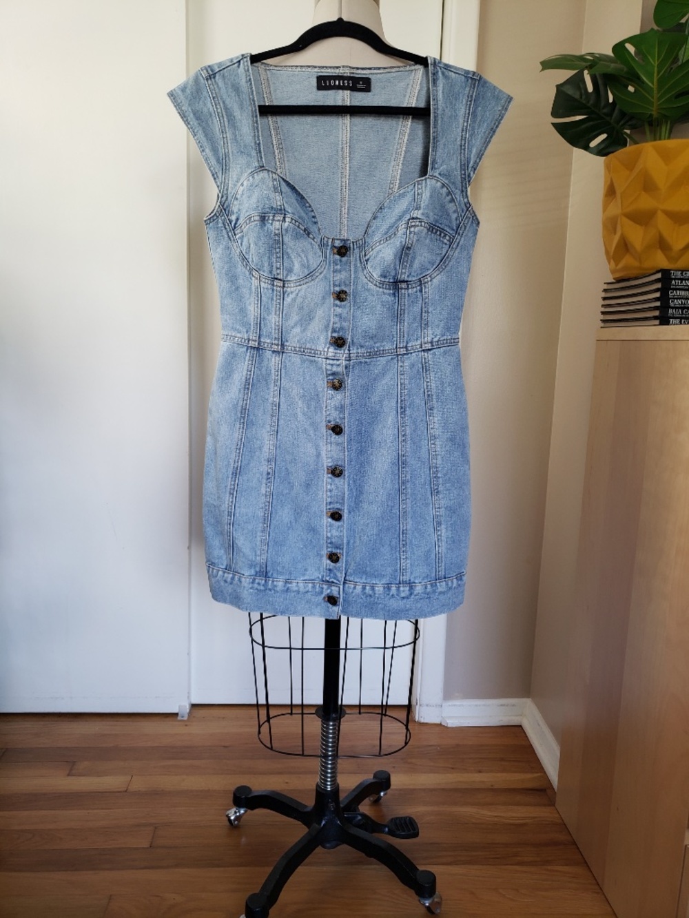 Lioness Western Charm Denim Dress Size Small